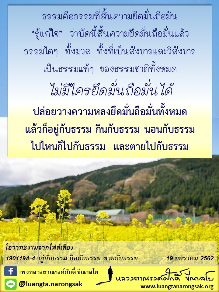 โอวาทธรรม Q1 2562 16 9 9 1