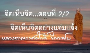 จิตเห็นจิต...ตอนที่ 2/2   จิตเห็นจิตอย่างแจ่มแจ้ง