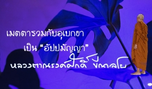 เมตตารวมกับอุเบกขาเป็น “อัปปมัญญา”