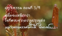 อยู่กับธรรม ตอนที่ 3/9  สุขใดจะเหนือกว่าใจที่สงบจากความปรุงแต่ง